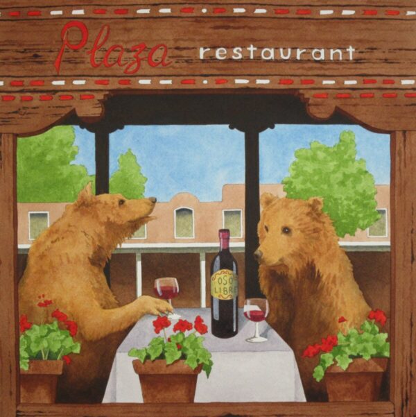 Product Image: ‘Lunch at the Plaza’ painting