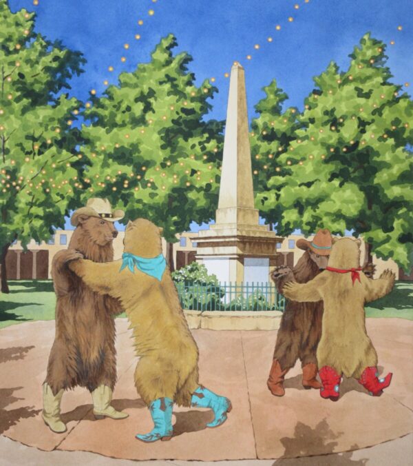 Product Image: ‘Dancing on the Plaza’ painting