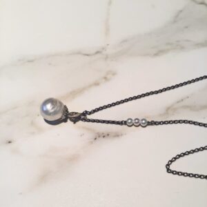 Product Image: Pendant: Large White Edison Pearl with White Gold
