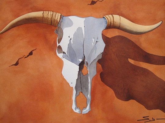 Product Image: ‘Skull at Ghost Ranch’ painting
