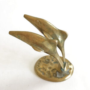 Product Image: Duo Dolphin Brass Sculpture