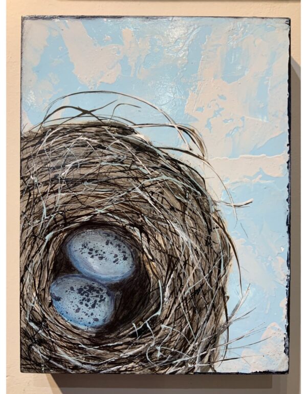 Product Image: Where it Began – Acrylic Eggs in a Nest Painting 6