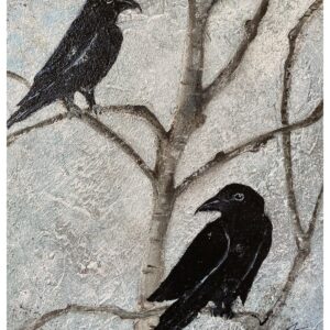 Product Image: Magic – Acrylic Two Ravens Painting 8