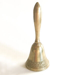 Product Image: Vintage Brass Bell with Flower Design