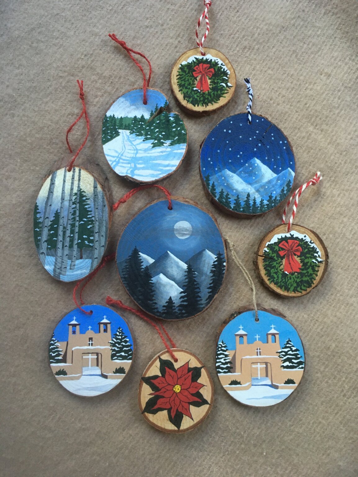 Painting Wooden Ornaments 