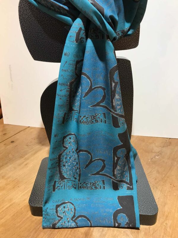 Product Image: Crossing Over Teal scarf by Melanie Yazzie