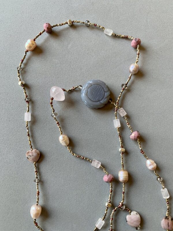 Product Image: Rose Quartz and Other Pinks Necklace