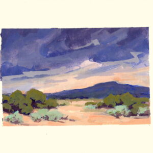 Product Image: Badlands Sky-original framed gouache painting