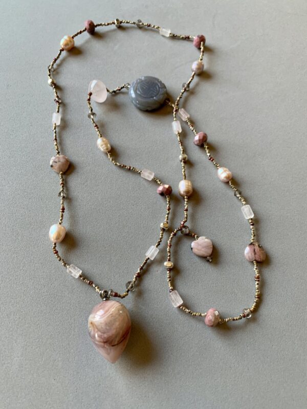 Product Image: Rose Quartz and Other Pinks Necklace