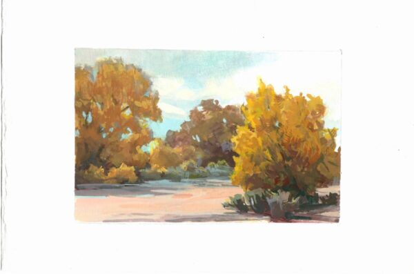 Product Image: High Desert Autumn – Original framed gouache painting
