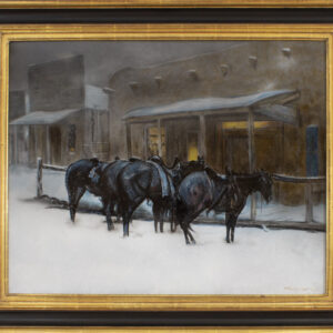 Product Image: In Reflection of a Winter Evening (after Oscar E. Berninghaus painting titled “Winter Evening Taos”)