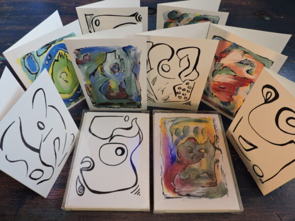 Product Image: Printed Cards of Original Art Work by Bouchra Belghali.