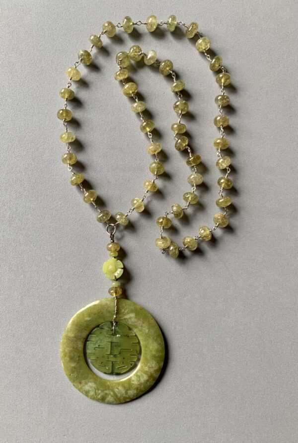 Product Image: Serpentine and Green Garnet Necklace