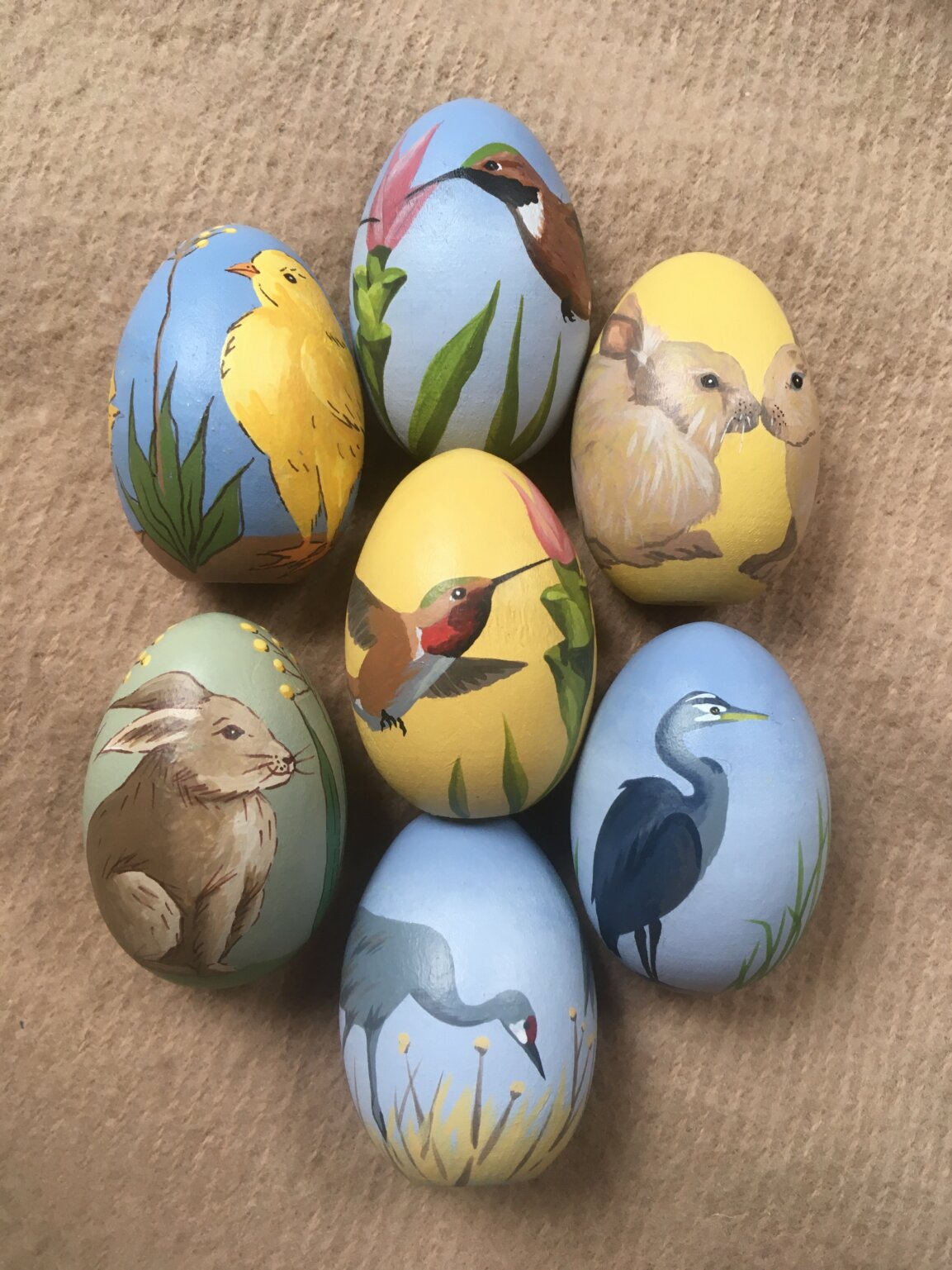 Hand Painted Wooden Eggs