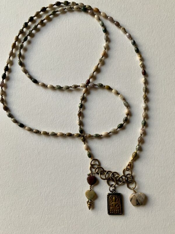 Product Image: Agates and Buddha Necklace