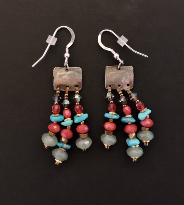 Product Image: “Jingle Jangle” Chili Rose Earrings by Adonnah Langer
