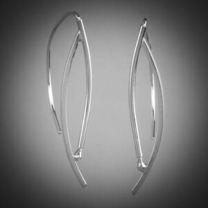 Product Image: Silver “Open Leaf Earrings