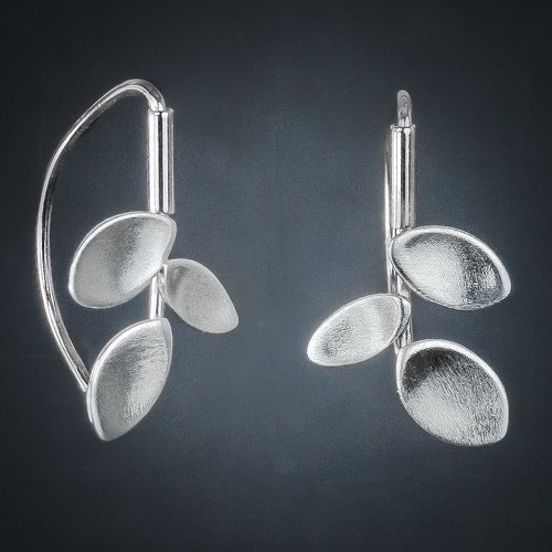 Product Image: Silver “Petals” Earrings