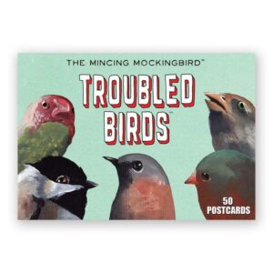 Product Image: The Mincing Mockingbird Troubled Birds 50 Postcard Set