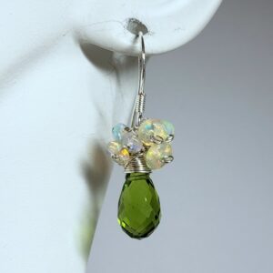 Product Image: Silver “Evergreen Dewdrop” Earrings