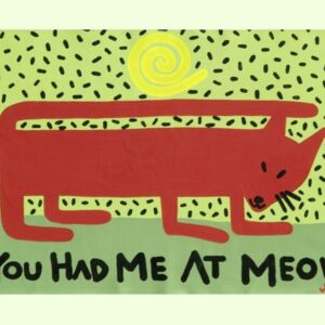 Product Image: Red Cat Art Print / You Had Me At Meow copyright Hillary Vermont