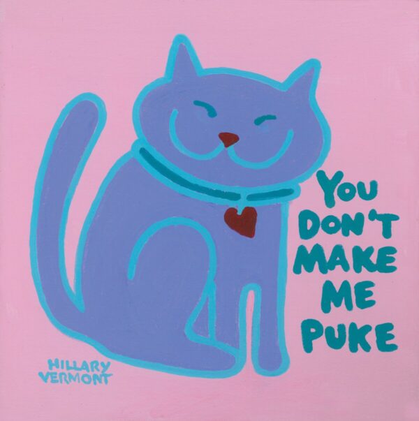 Product Image: Cat Note Cards You Don’t Make Me Puke copyright Hillary Vermont