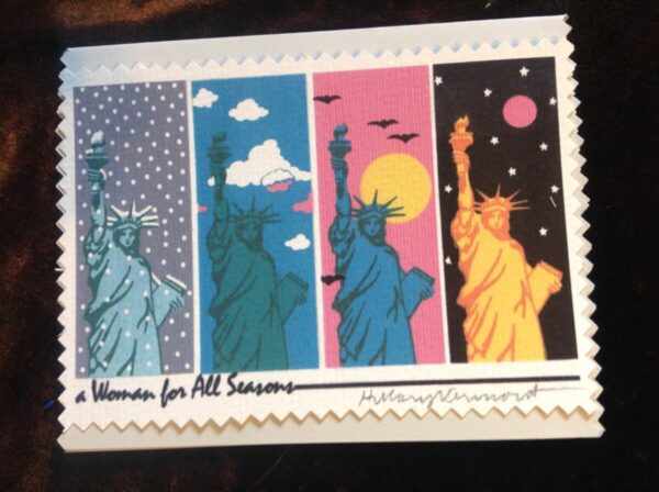 Product Image: A Woman for All Seasons handmade note card copyright Hillary Vermont