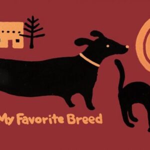 Product Image: Rescued is My Favorite Breed Black Dog Black Cat Print Copyright Hillary Vermont