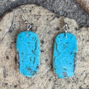 Product Image: Turquoise Stadium Slab Earrings