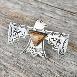 Product Image: Large Thunderbird Pin in Sterling Silver