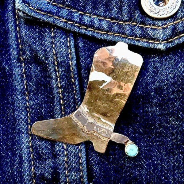 Product Image: Gold Cowboy Boot Pin