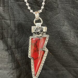 Product Image: Bloody Basin Red Jasper Lightning Bolt Necklace