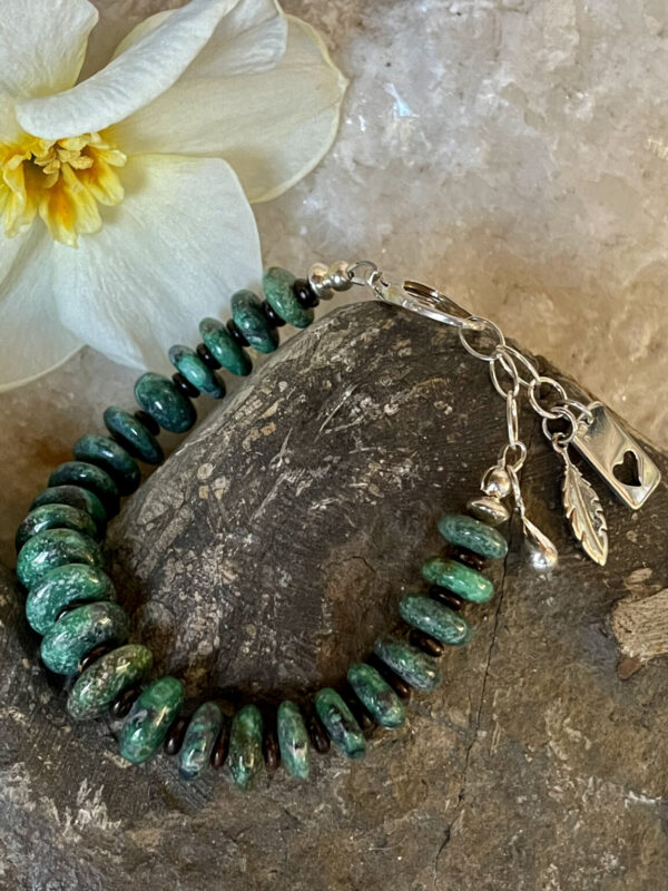 Product Image: Turquoise Disk Bead Bracelet