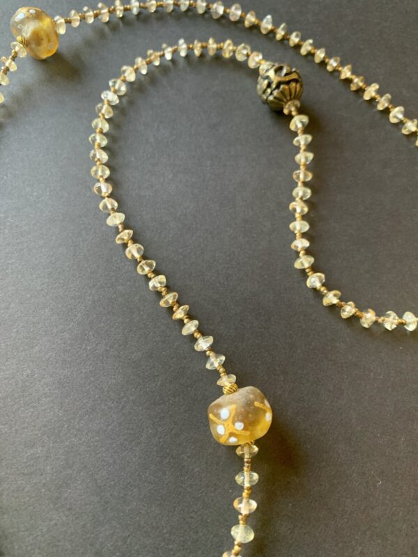 Product Image: Citrine Feather Necklace