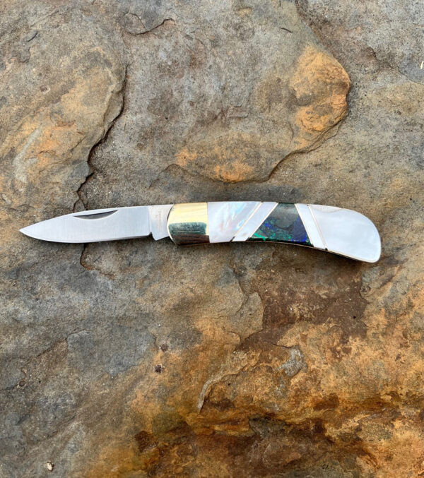 Product Image: Pearl & Azurite Lockback Knife