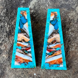 Product Image: Turquoise Trapezoid Post Earrings