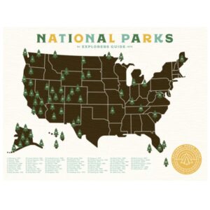 Product Image: National Parks Checklist Poster