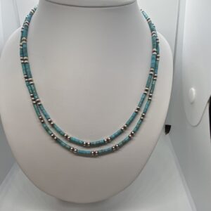 Product Image: Turquoise Heishi Strand Necklace