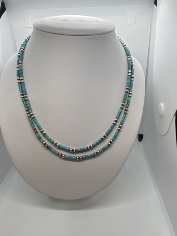 Product Image: Turquoise Heishi Strand Necklace