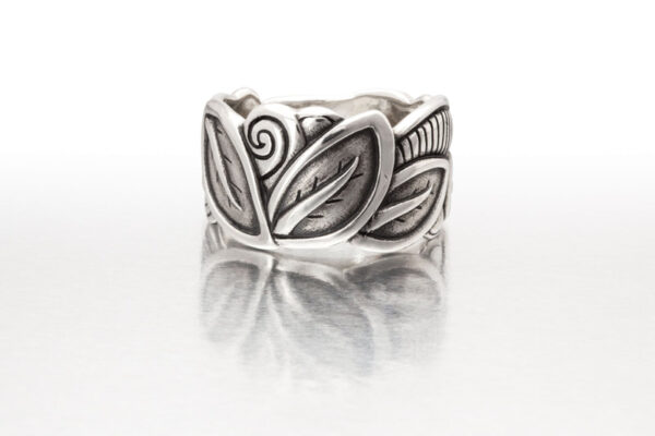 Product Image: Platinum Sterling Silver “Leaf” Ring