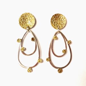 Product Image: Bi-Metal “Loopie” Post Earrings