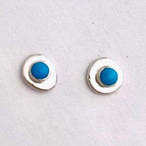 Product Image: Silver Turquoise “Nugget” Studs