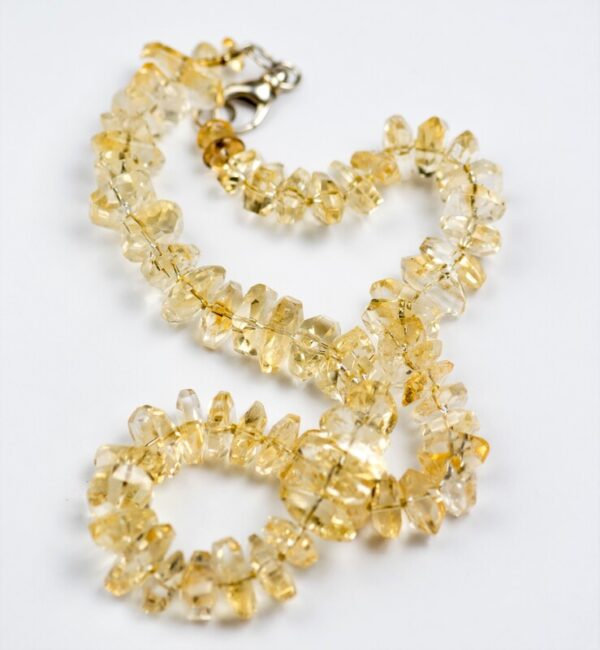 Product Image: Silver Citrine Nugget Necklace