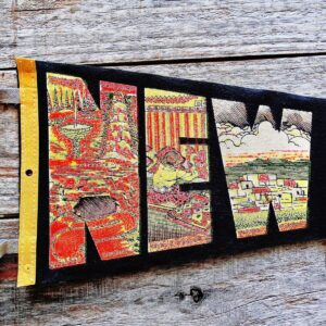 Product Image: Retro New Mexico Pennant Framed