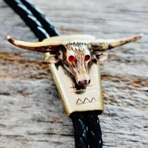 Product Image: Vintage Bull Steer Bolo Tie by Bell Trading Post