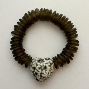Product Image: Moss Green Heart Bracelet