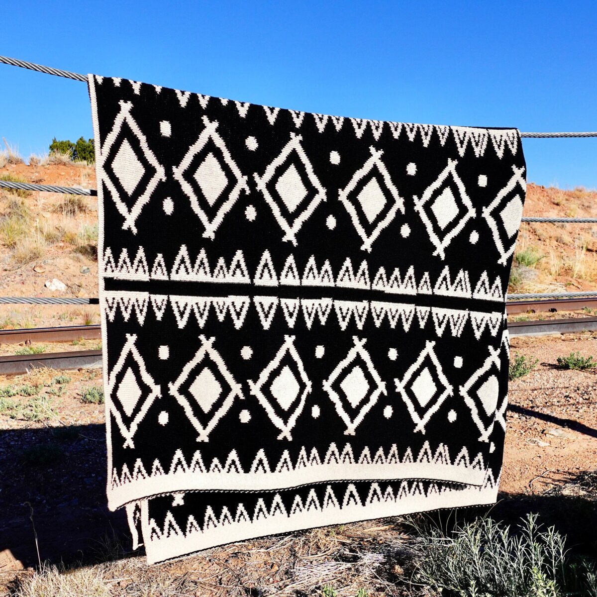 Southwest Throw Blanket Santa Fe Marketplace Shop Where I Live