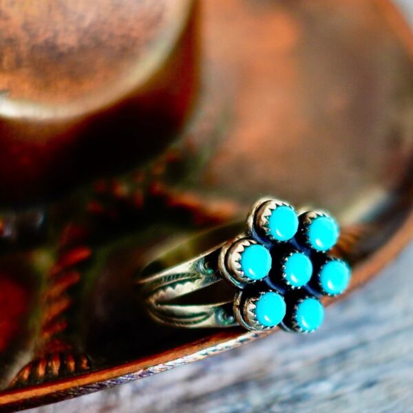 Product Image: Vintage Turquoise Blossom Ring