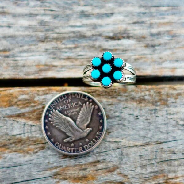 Product Image: Vintage Turquoise Blossom Ring