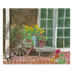 Product Image: “Canyon Road Flower Cart” giclee print*